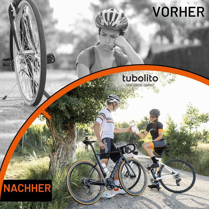 Tubo-Schlauch – Strasse – 700c – 80-mm-Ventil – Orange