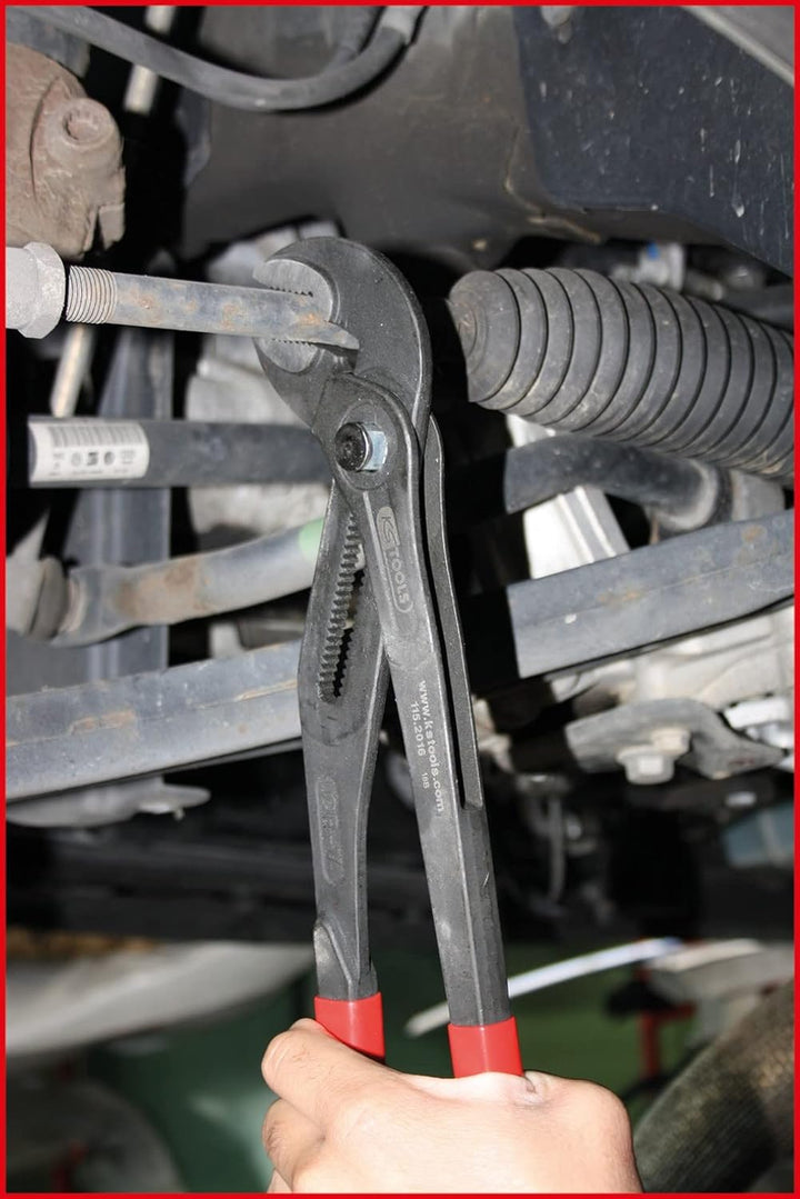 KS Tools 115.2016 Wasserpumpenzange mit Druckknopfverstellung, 415mm