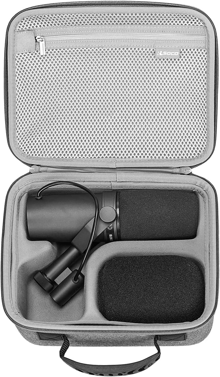 RLSOCO Tasche für Shure SM7dB/SM7B Dynamisches Gesangsmikrofon & Koffer für Shure MV7+/MV7X XLR/MV7