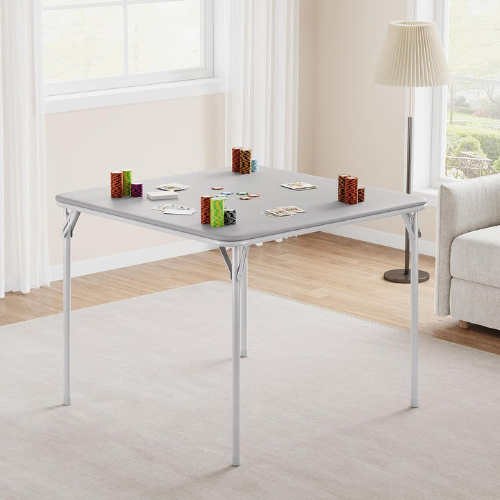 Falttisch Quadratischer Spiel &amp; Kartentisch, Wasserdicht PU, 85cm Für Wohnzimmer Camping Indoor Outd