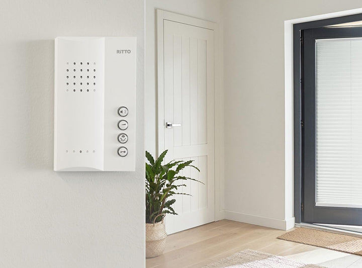 Schneider Electric Ritto Kompakt-Sprechstelle Gegensprechanlage, Weiss, Artikelnummer 1713270 Weiss,