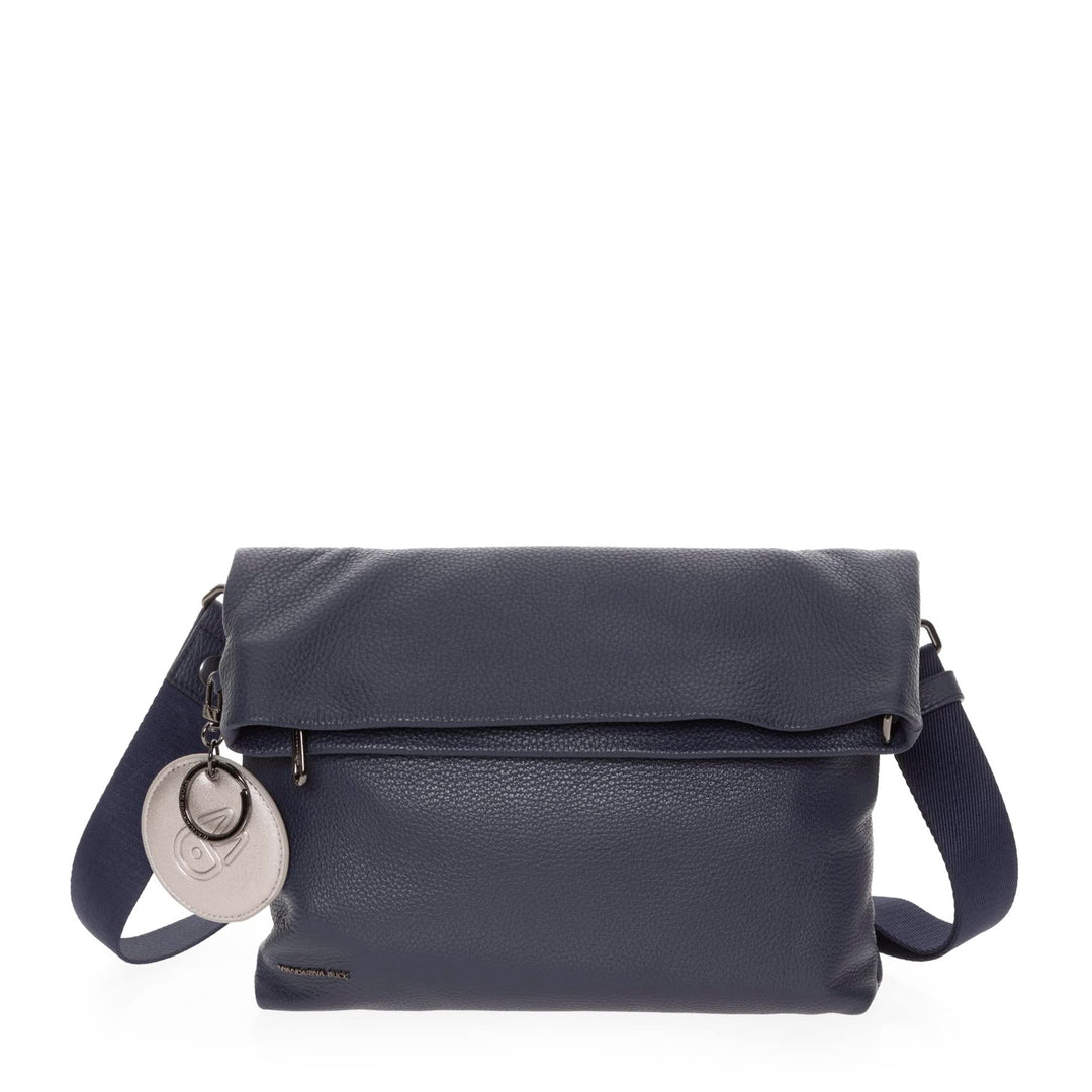 Mandarina Duck Damen Mellow Leather Crossover Dress Blue, Dress Blue