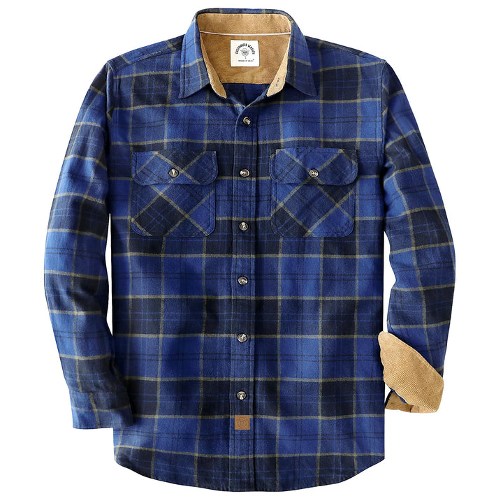 Dubinik® Flanellhemd Herren Button Down Kariert Baumwollhemd Freizeithemd Hemd Herren Langarm mit Zw