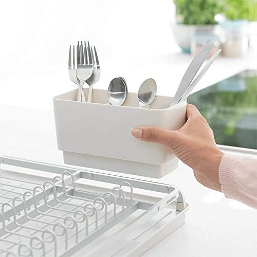 Brabantia Abtropfgestell, Aluminium/Kunststoff, Licht Grau, 13.4 x 50.6 x 39.8 cm L Light Grey, L Li