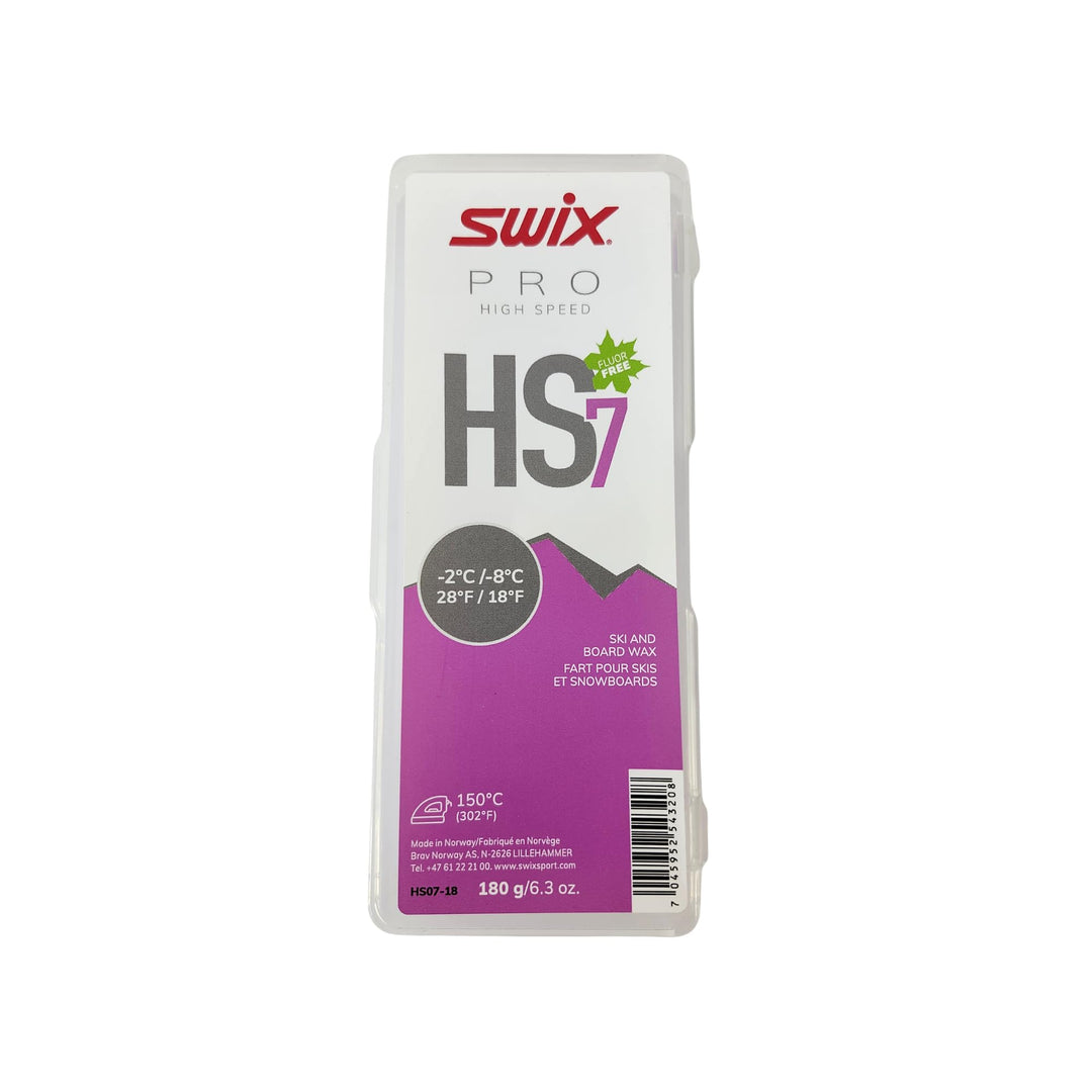 Swix HS7 Skiwachs, Violet 2°C/-8°C, 180g