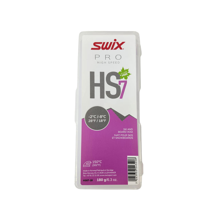 Swix HS7 Skiwachs, Violet 2°C/-8°C, 180g