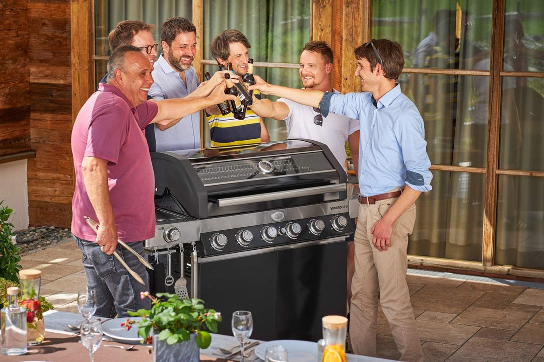 RÖSLE Grillplatte VIDERO G4/G6, Hochwertige Grillplatte aus Gusseisen für Fleisch und kleine Grillst