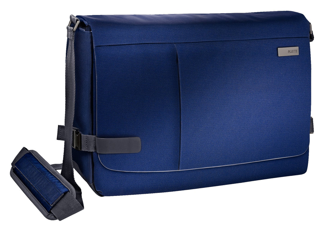 Leitz Komplette Messenger Smart Traveller Tasche für 15,6 Laptop – Titan Blau 15,6 Zoll Umhängetasch