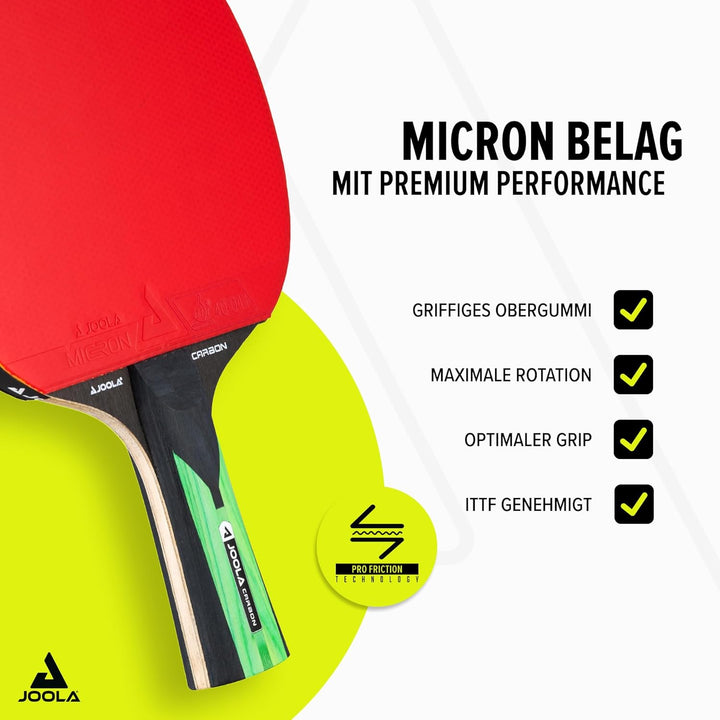 JOOLA ITTF zugelassener Profi Tischtennisschläger INFINITY CARBON, ‎MEGA CARBON und ROSSI CARBON für