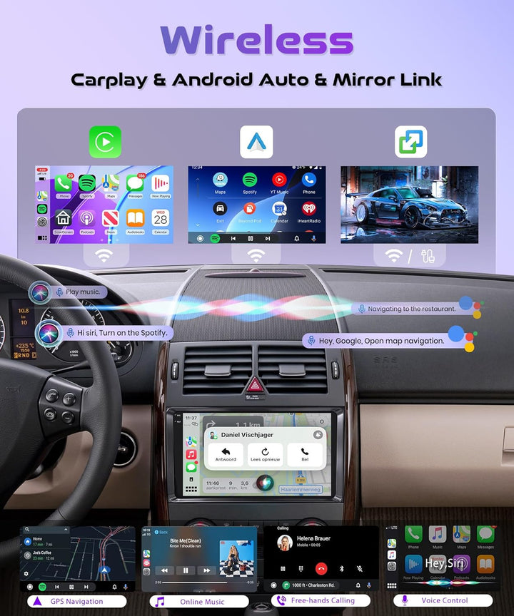 4G+128G Wireless Carplay Android 15 Autoradio für Mercedes Benz A/B Class W169 W245 B200 W639 Vito V