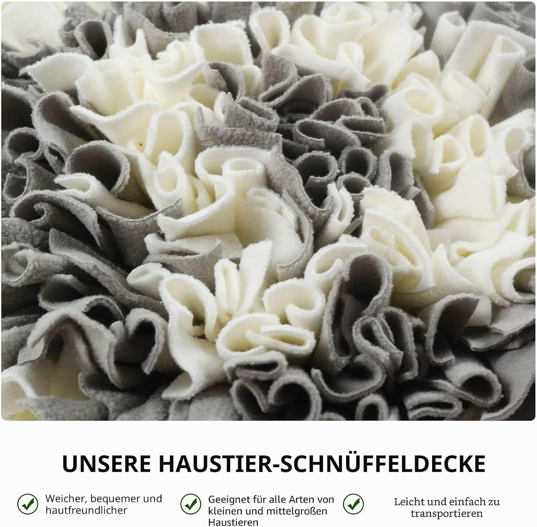 IEUUMLER Schnüffelteppich Hund Riechen Trainieren Schnüffeldecke Futtermatte Trainingsmatte für Haus