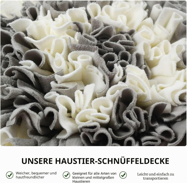 IEUUMLER Schnüffelteppich Hund Riechen Trainieren Schnüffeldecke Futtermatte Trainingsmatte für Haus