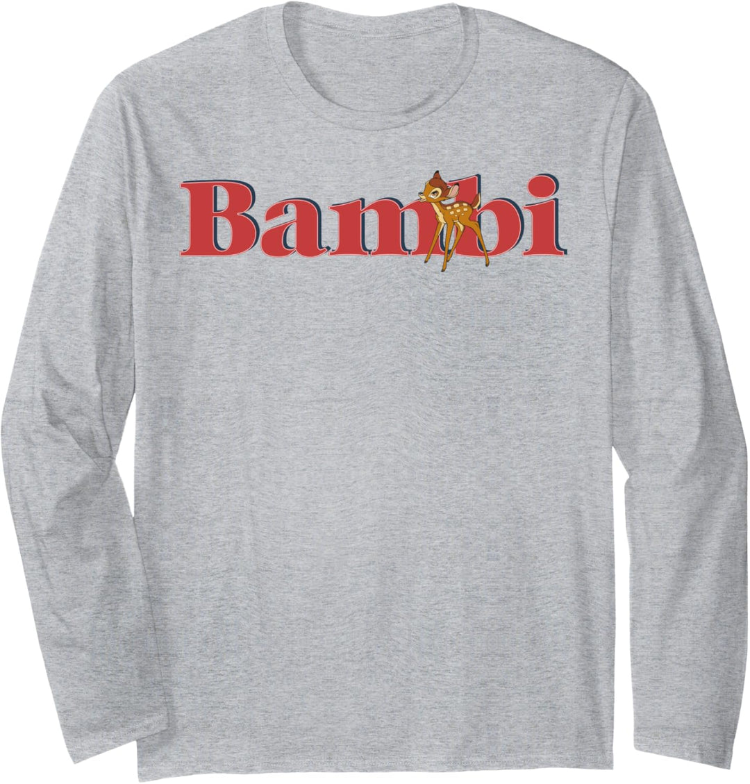 Disney Bambi Simple Bambi Logo Langarmshirt
