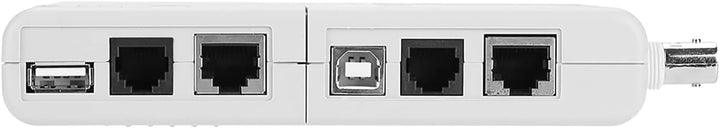 Oumefar 4 in 1 Netzwerk Kabel Tester RJ11 RJ45 USB BNC LAN tragbarer Netzwerkkabeltester Remote-Netz