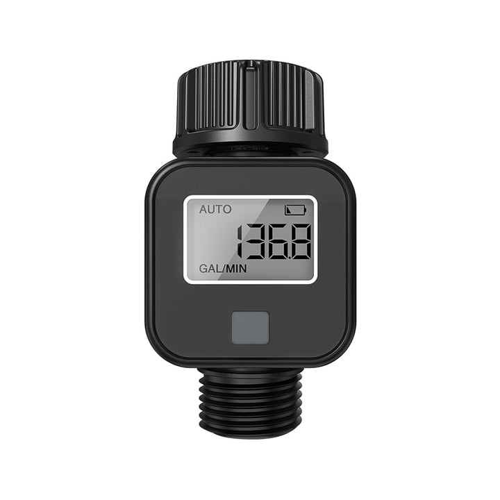 Wasserzähler, Wasserzähler mit 3/4 Zoll Standardgewinde, geeignet für Gartenschlauch/Wohnmobil/Rasen