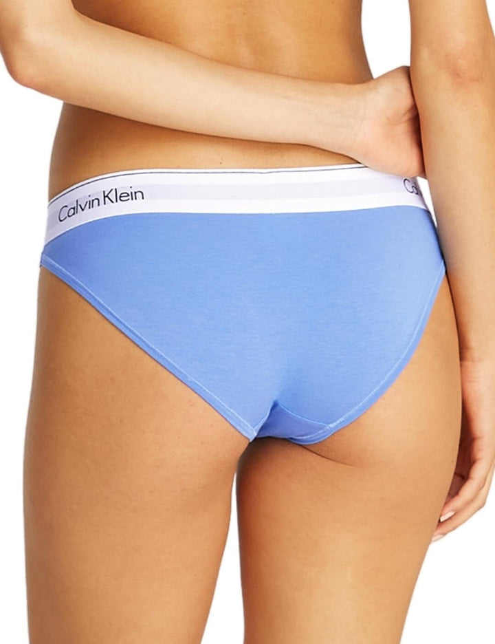 Calvin Klein Damen Bikinihose mit Logobund L Weiss, L Weiß