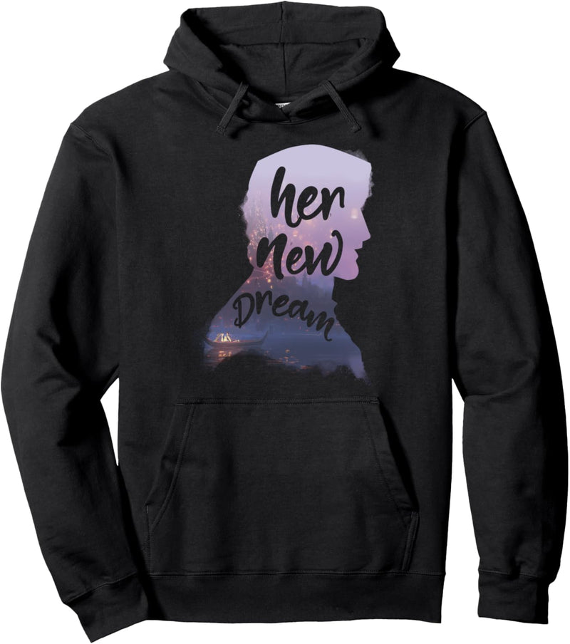 Disney Tangled Flynn Rider Her New Dream Silhouette Fill Pullover Hoodie