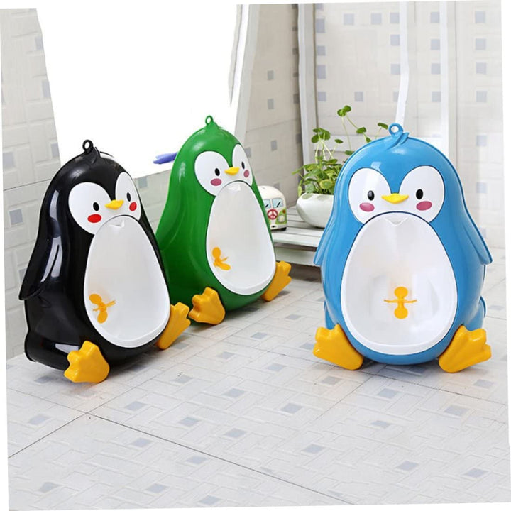 Stehendes Urinal, Baby-Toiletten-Töpfchen für Jungen, Cartoon-Pinguin, Kleinkind-Steh-Töpfchen-Toile