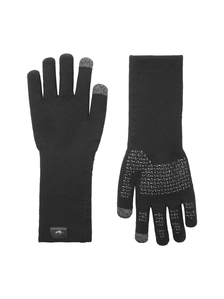 SEALSKINZ Unisex Allwetter Ultra Grip-Strickstulpen Schwarz S, Schwarz S