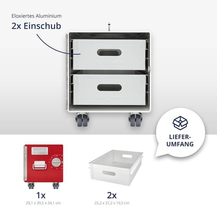 Rollcontainer mit Schubladen, Metallschrank, mobiler Aktenschrank, Schubladenschrank, Industrial Möb