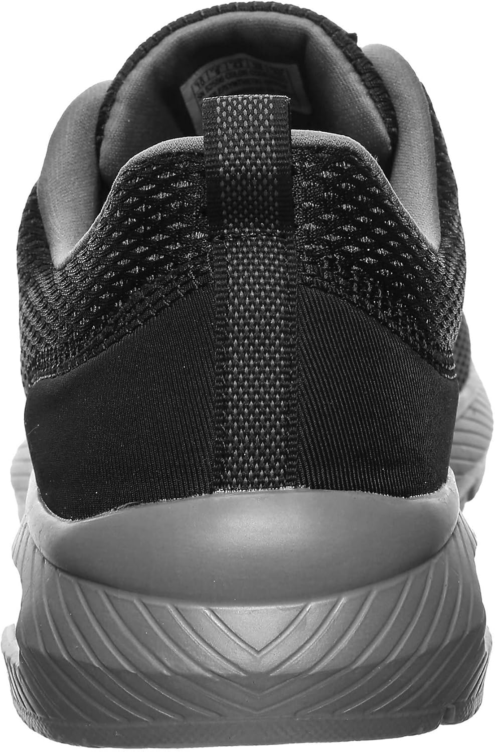 Skechers Herren 52559 Sneaker, Black Mesh Charcoal Trim