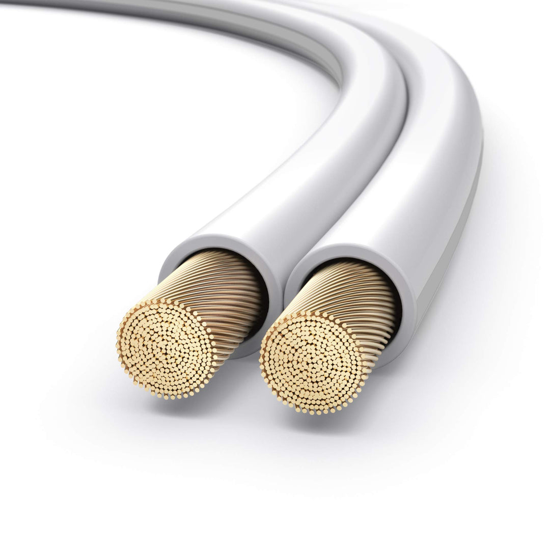 PureLink Lautsprecherkabel OFC 2 x 2,50mm² (0,20mm), 30,0m, weiss 30,0m 2 x 2,50mm² (0,20mm) weiss,