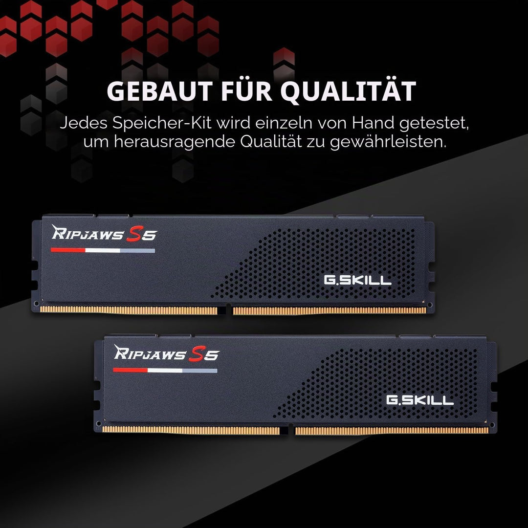 G.Skill RipJaws S5 Series (Intel XMP) 32GB (2 x 16GB) 288-pin SDRAM DDR5 6000 CL36-36-36-96 1,35V Du