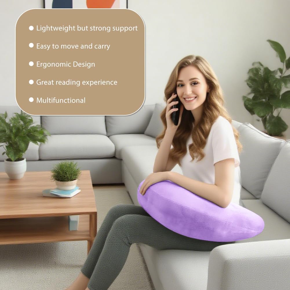 Gaming Kissen &amp; Lesekissen, Armlehne Unterstützung Bücherkissen, U-förmiges Lap Kissen Gaming Pillow