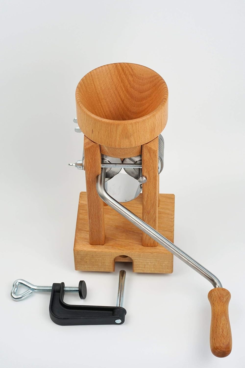 ESCHENFELDER Flockenquetsche | Flocker | Tischmodell mit Holztrichter | frische Haferflocken 20, 20