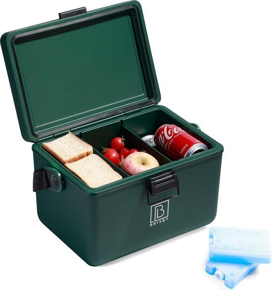 Brisby Kühlbox 12 Liter - Kühlbox ohne Strom, 40 Stunden kühl, Inklusive 2 grosse Kühlelemente 200ML