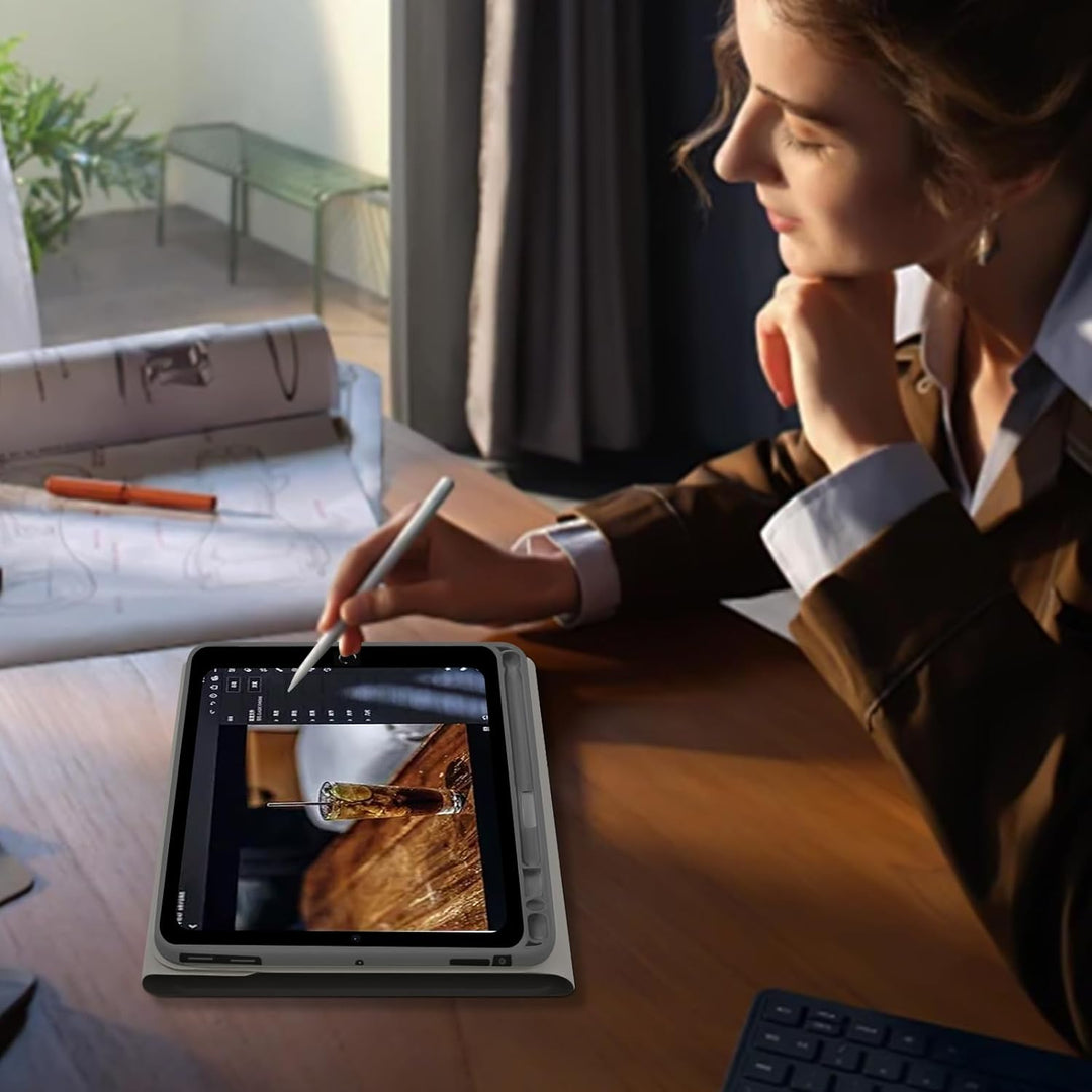 Hofsos Hülle mit Tastatur für IPad 10.2 Zoll 9/8/7 Generation (2021/2020/2019) - QWERTZ Layout Keybo