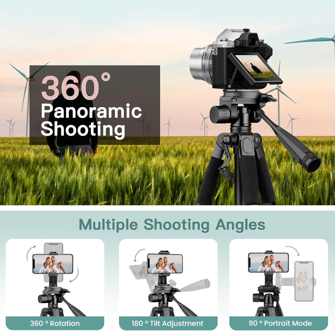 Victiv 2024 Upgrade Kamera Stativ, 172cm Verstellbares Camera Tripod, mehr Stabilität und Komfort, A