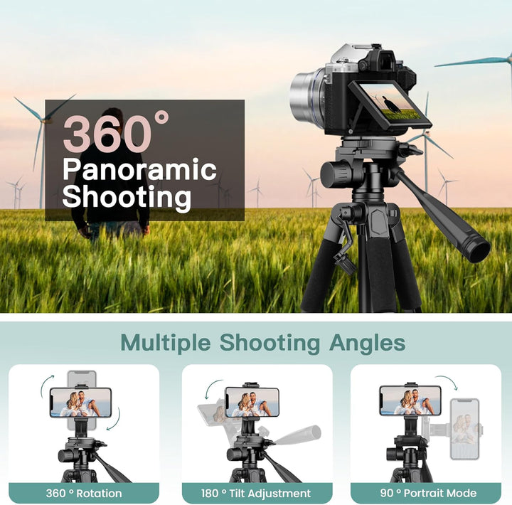 Victiv 2024 Upgrade Kamera Stativ, 172cm Verstellbares Camera Tripod, mehr Stabilität und Komfort, A