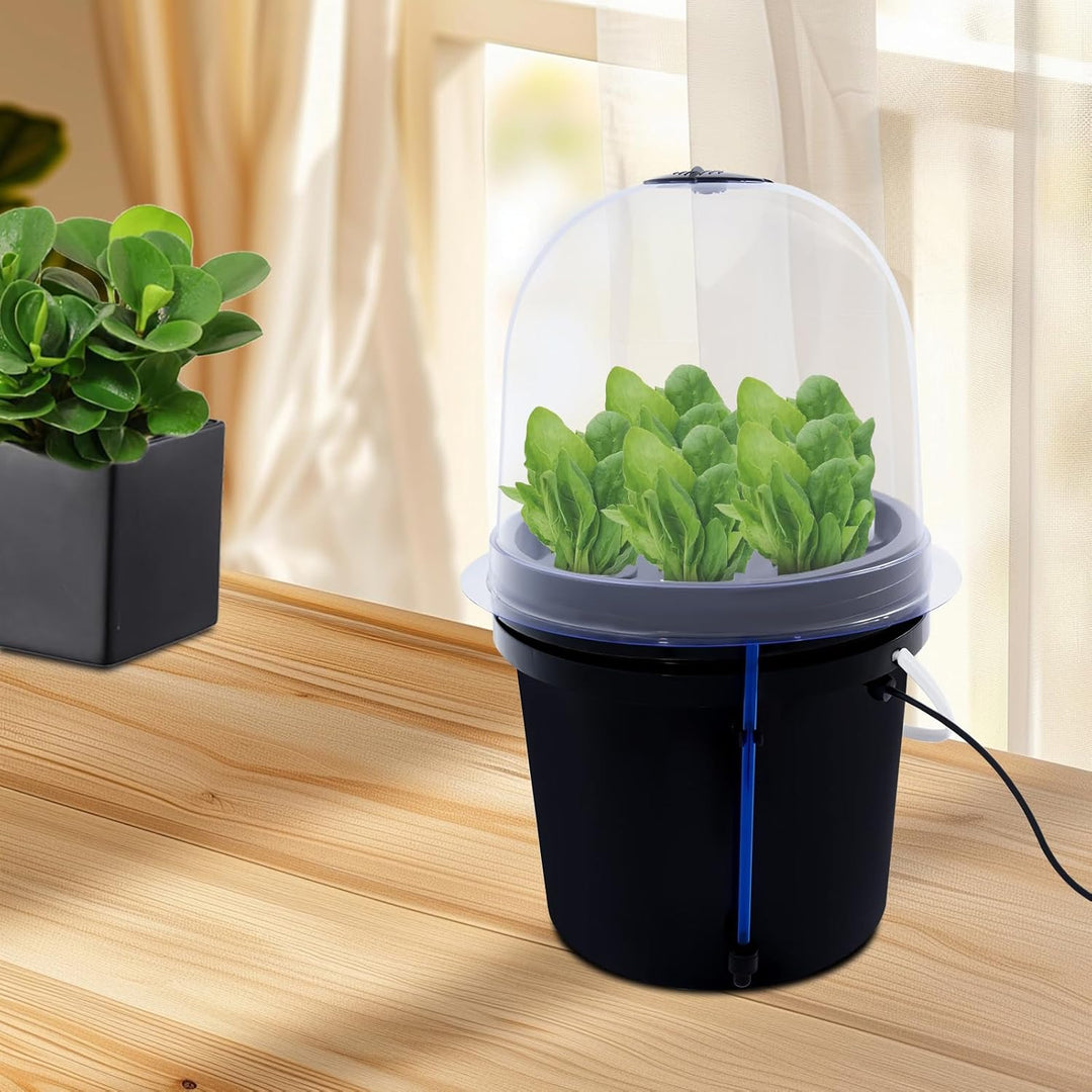 Hydroponisches Anzuchtset für Indoor-Gartenarbeit, 8 Löchern Keimungsbehälter Kunststoff Anzuchttöpf