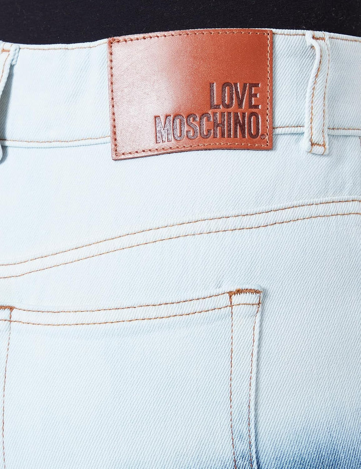 Love Moschino Damen Casual Pants 26 Degrade Blue Denim, 26 Degrade Blue Denim