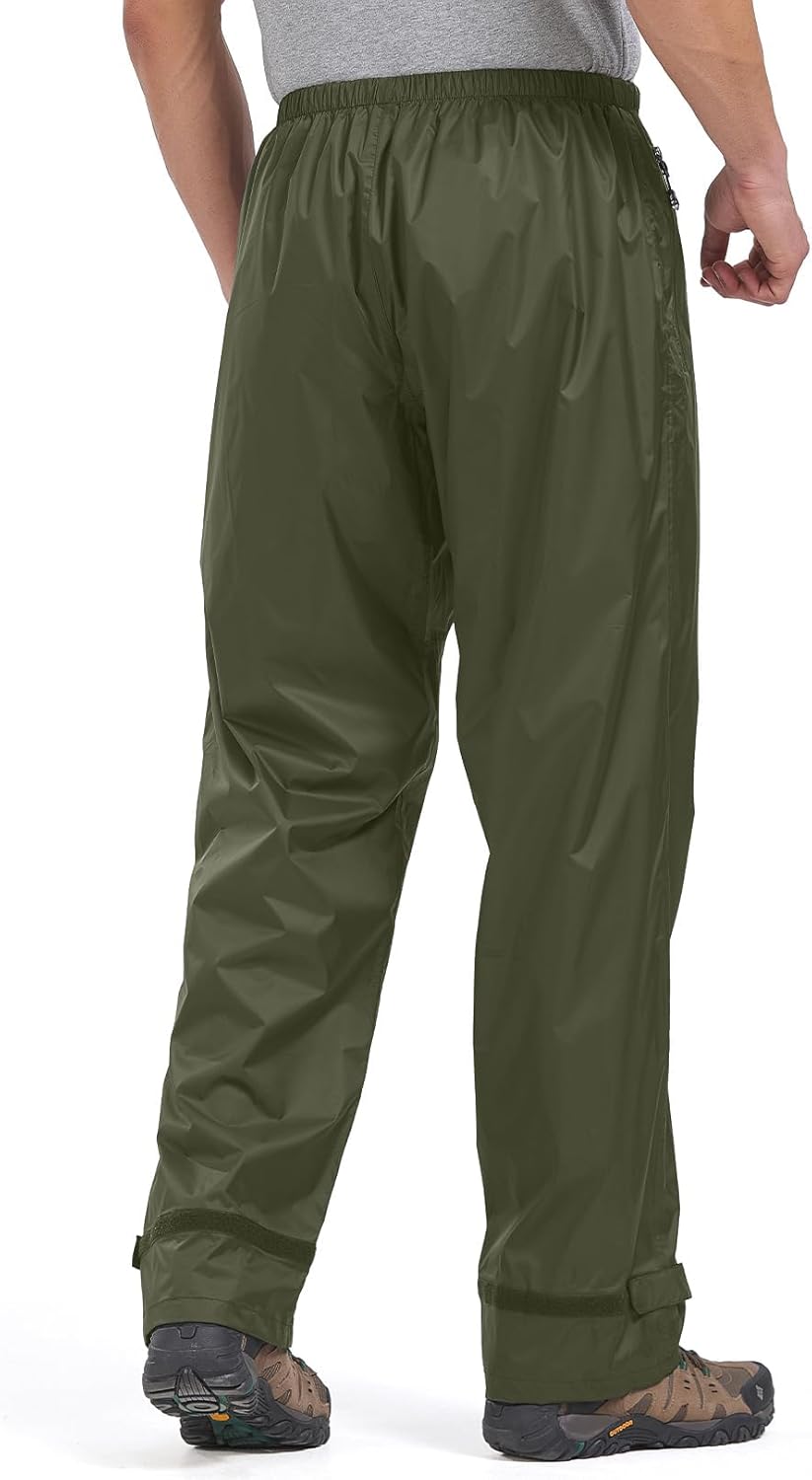 Regenhose Herren Fahrrad Leichte wasserdichte Winddichte Outdoorhose zum Wandern Camping Trekkinghos