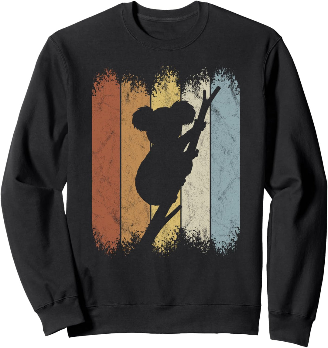 Retro Style kletternder Koala Beuteltier Koalabär Sweatshirt