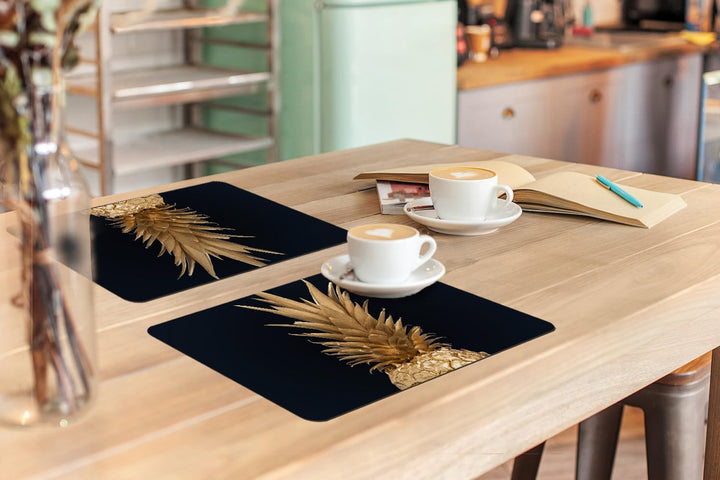 KitchenYeah© Platzsets Abwaschbar 6-Teilig 45x30 cm Tischsets Platzdeckchen rutschfeste Platzset Unt