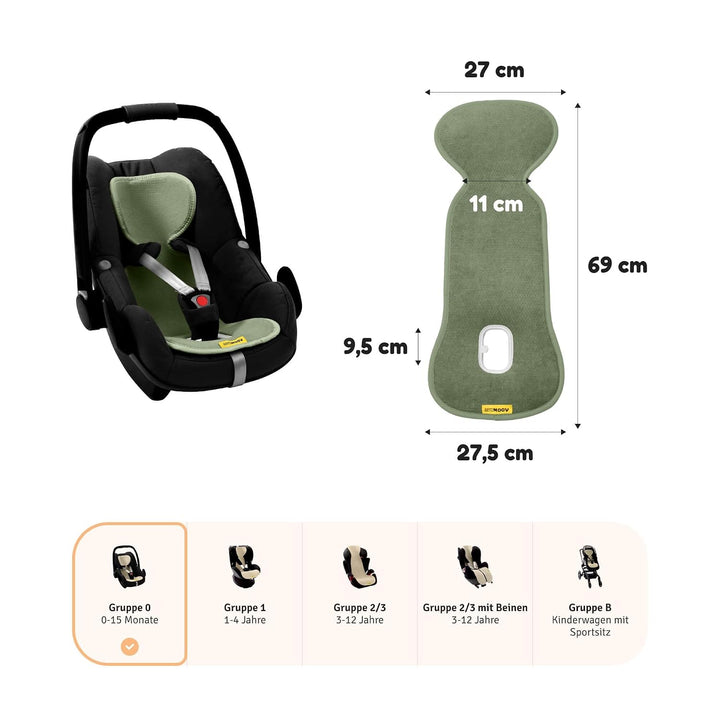 Aeromoov - Baby Sitzauflage Air Layer - Einlage Für Autositz oder Kinderwagen - Gruppe 0 - Antischwi