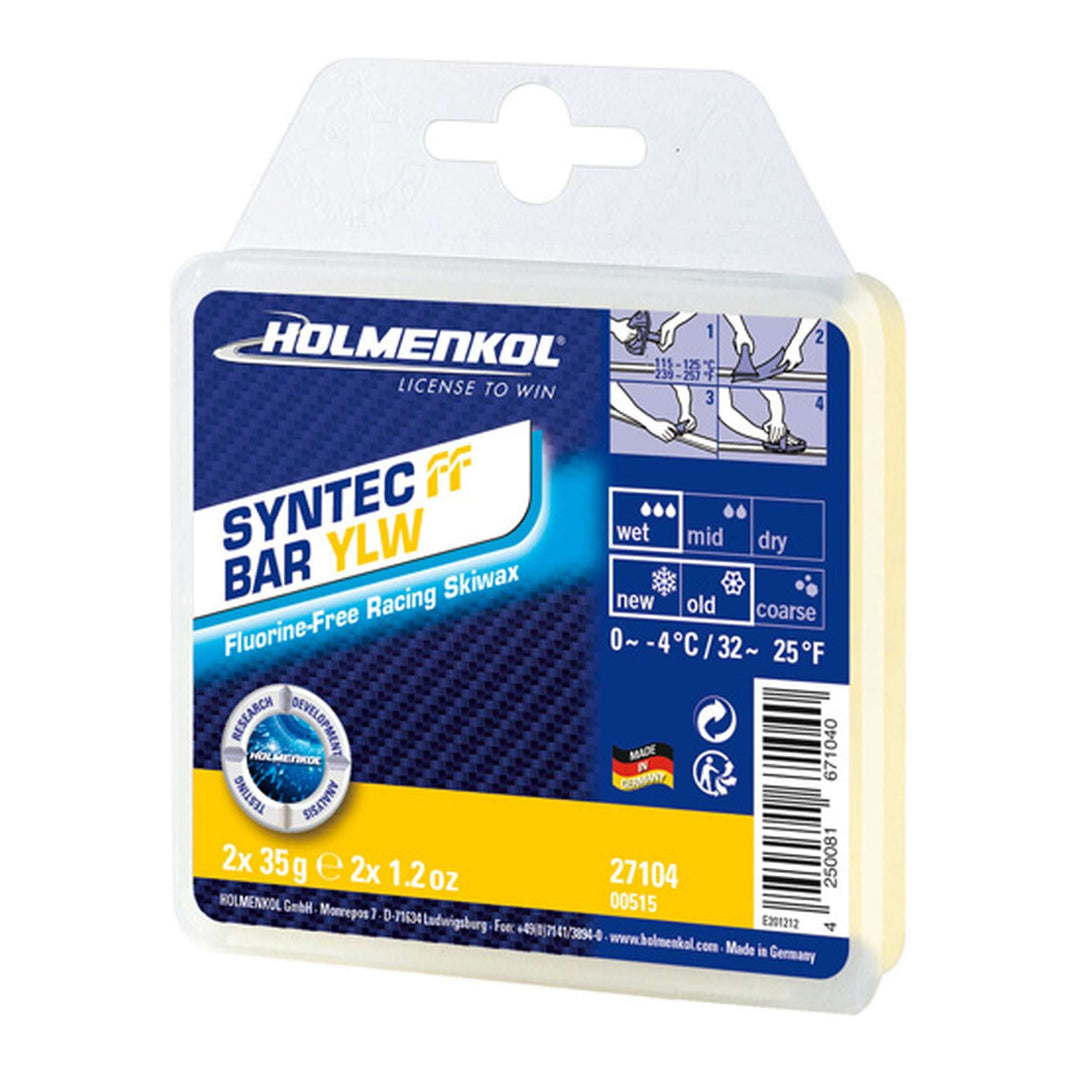 Holmenkol Syntec FF fluorfreies Rennwachs - Skiwachs Bar yellow 70 g 70 g, yellow 70 g 70 g