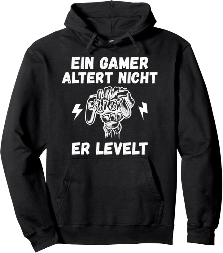 Ein Gamer altert nicht, er levelt Pullover Hoodie