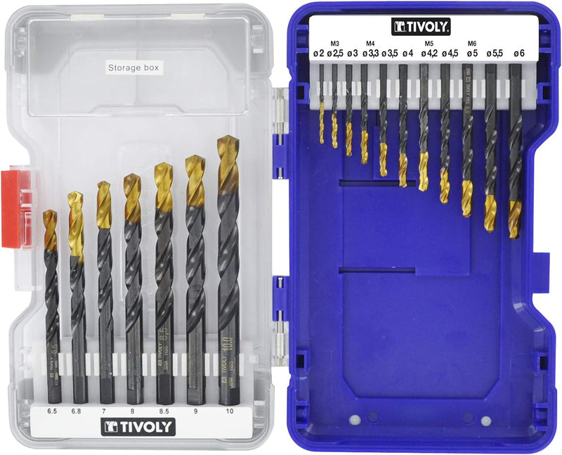 TIVOLY 11453170006 Bohrer-Set, 18 Stück