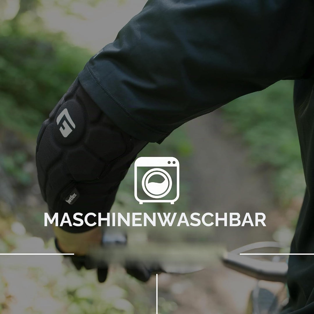 G-Form Pro Rugged Ellbogenschützer, 2 Stück, für Radfahren, BMX, MTB, Downhill, Skateboard XS Schwar