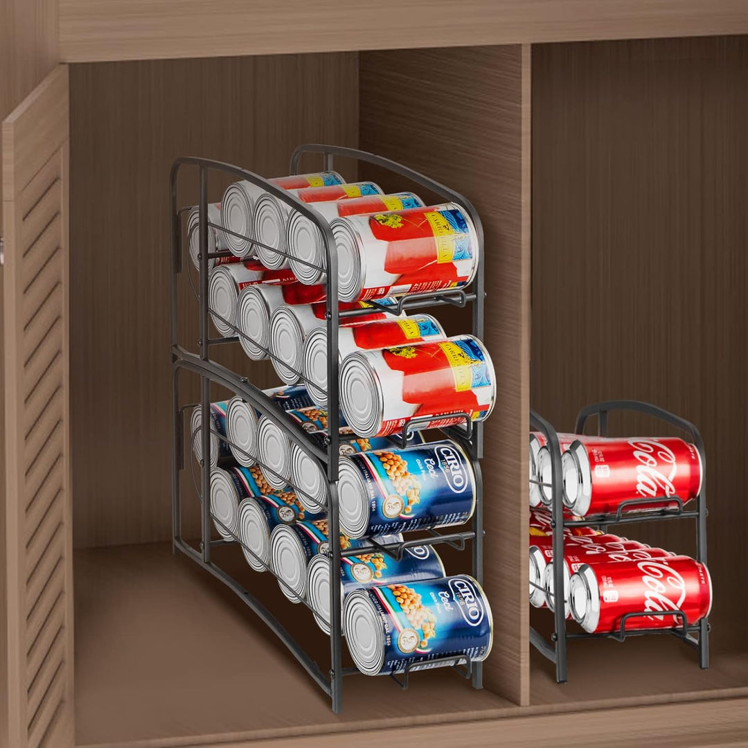 Bomclap Rollen Dosenspender Dosenhalter Kühlschrank Organizer, 2er Set Kühlschrank Dosenspender für