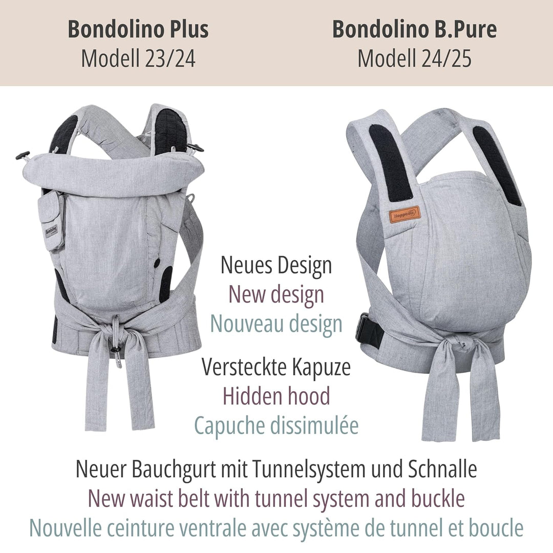 Hoppediz Babytrage Bondolino b.pure Design all green B.Pure all green, B.Pure all green