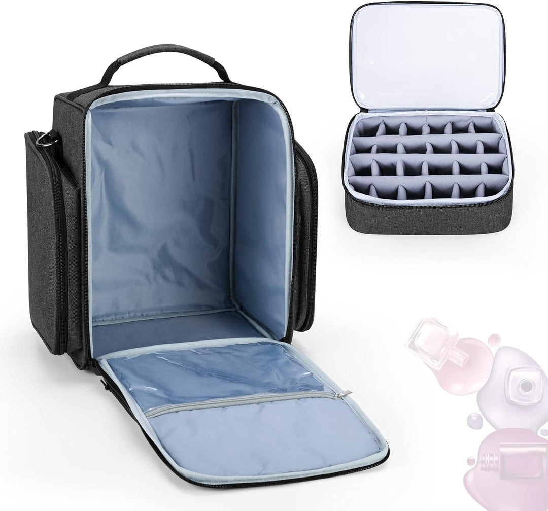 BAFASO Nagellack Aufbewahrung Tasche, Nagellack Organizer für 72 Flaschen(bis zu 15 ML), Gross Nagel
