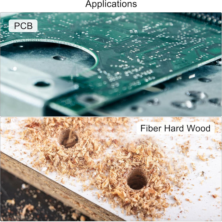sourcing map 10 Stücke 0,7mm Hartmetall Schaftfräser Gravur Fräser für PCB Maschine, 1/8 "schaft 0.7