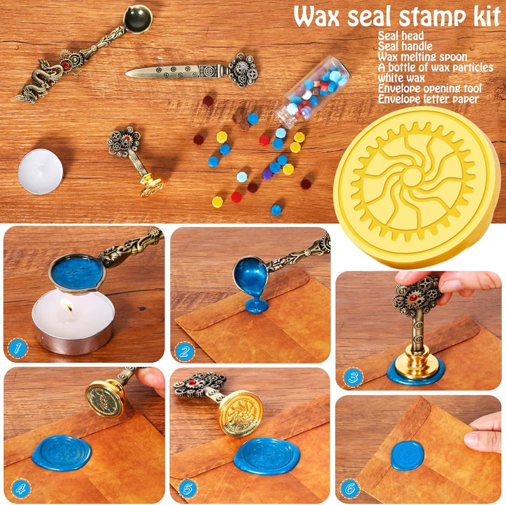 MPRINCE Schreibfeder Tinte Set Leder Notizbuch mit Quill Stift, Notizbuch, 5 austauschbare Schreibfe