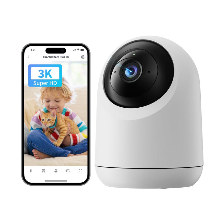 SwitchBot Sicherheitskamera für Zuhause 5MP - Pan/Tilt Kam 3K Super HD, 2.4Ghz WLAN für Baby-Monitor