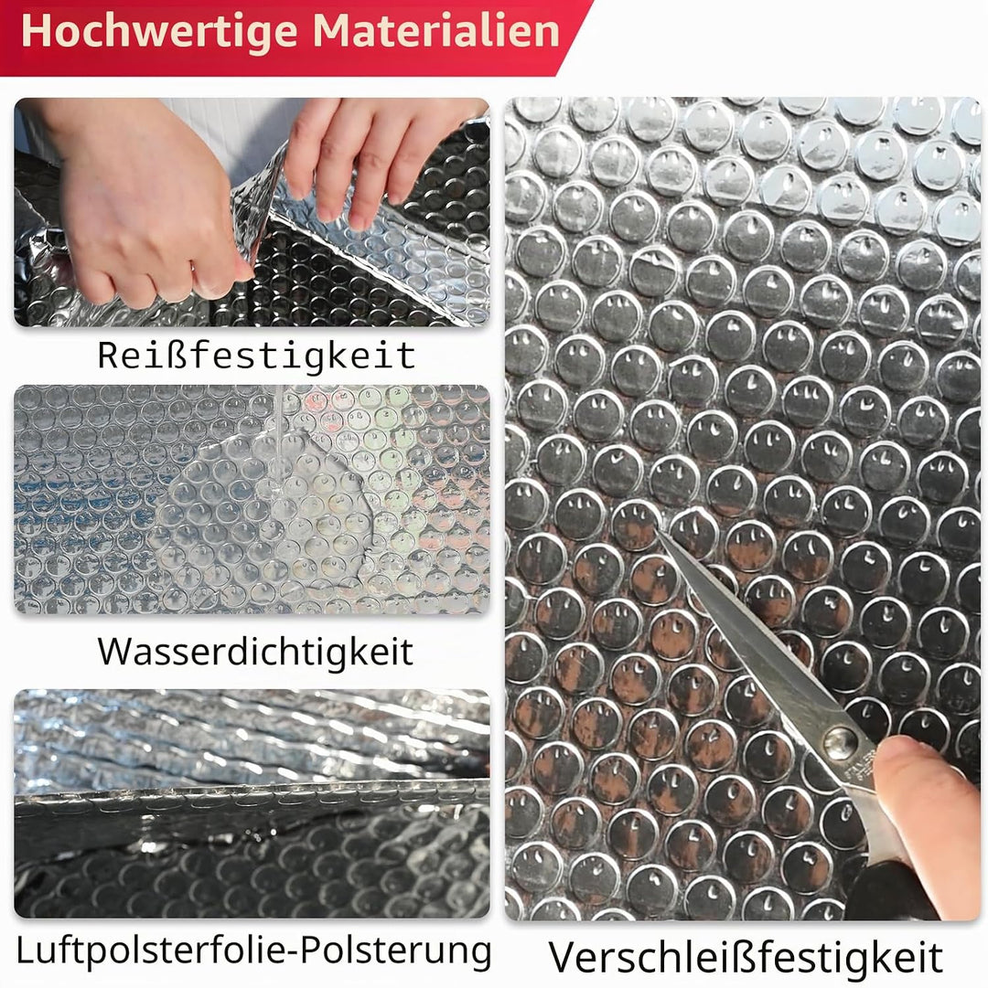 3mm reflektierendes einlagiges Blasen-Isolierung, 121,9cm × 3m doppelseitiges Aluminiumfolien-Isolie